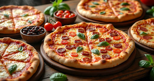 Pizza de vários sabores
